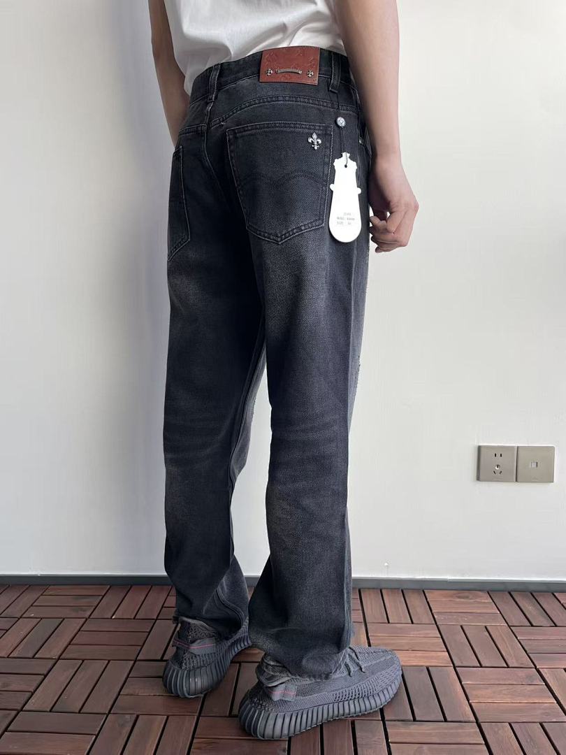 Other ~225 CH🔥OM🔥 HE🔥RTS JEANS 22092634 (Im 180CM 68KG Iwear Size 33 In The Photo) - Image 4