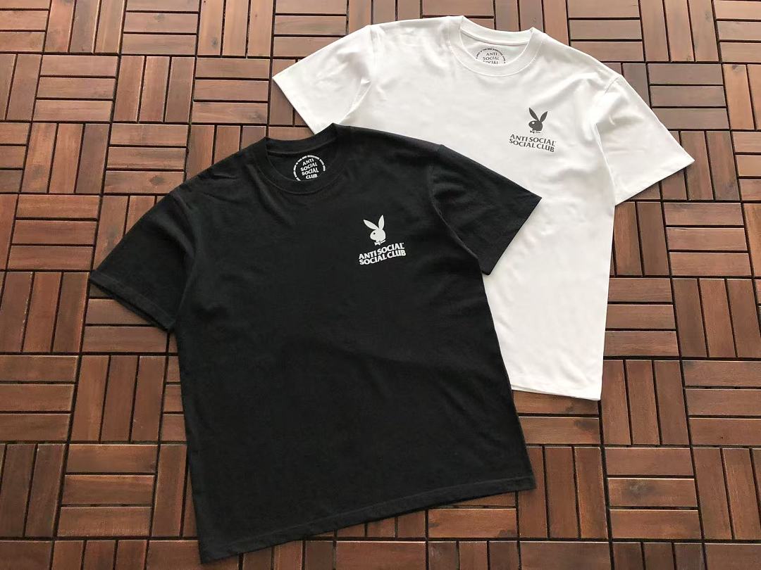 On Running ~85 ANTI SOCIAL CLUB & PLAY BOY T-SHIRT 55041609 (Im 185CM 70KG Iwear Size L In The Photo) - Image 15