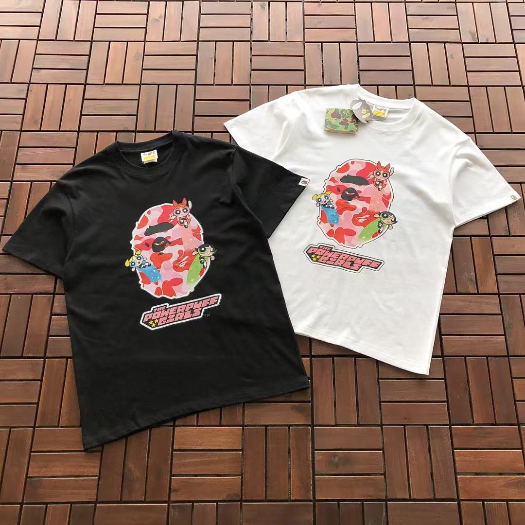 Bape ~ 89 BAPE & THE POWERPUFF GIRLS T-SHIRT 55071302 (Im 180CM 68KG Iwear Size M In Photo), photo 1