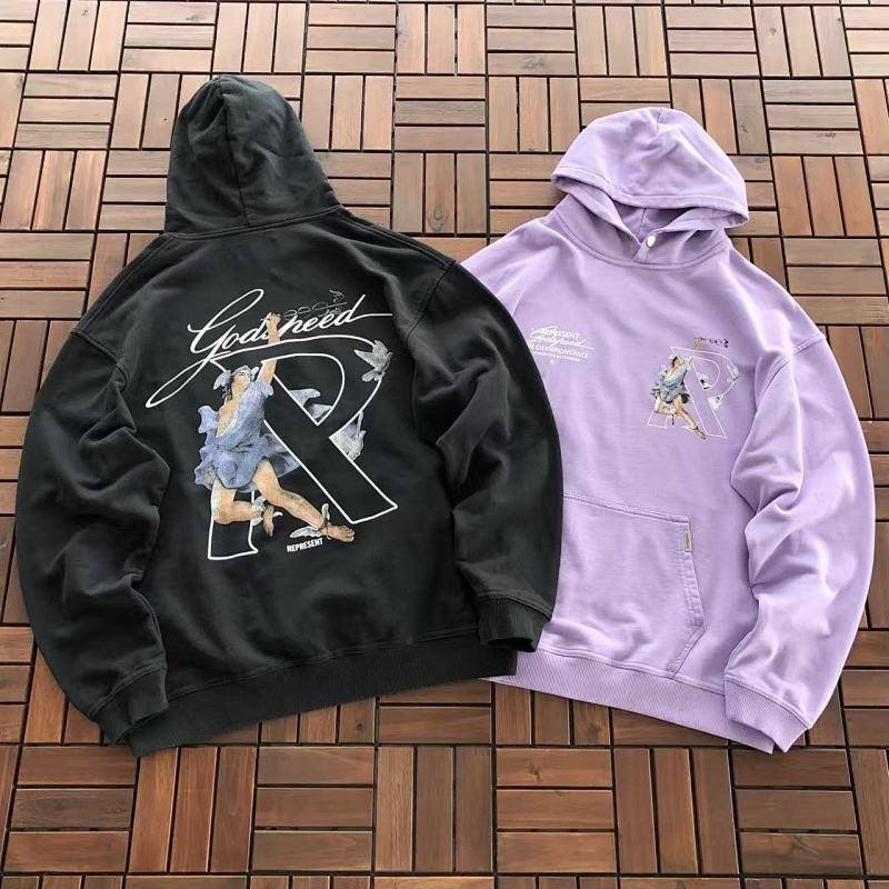 ~135 Represent HOODIE 33120126 (Im 176CM 58KG Iwear Size M In The Photo), photo 1