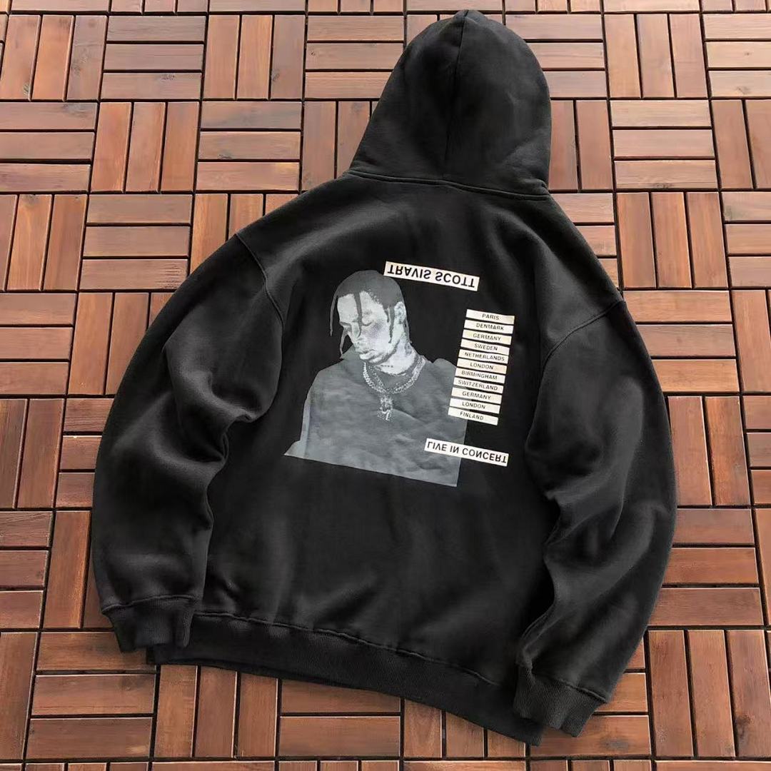 ~125 TRAVIS SCOTT HOODIE FLEECE 33111438 (Im 185CM 80KG Iwear Size M In The Photo), photo 1