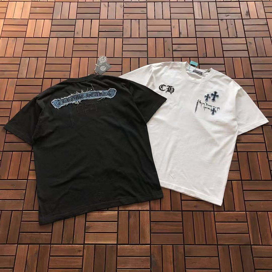Chanel ~129 CH🔥OM🔥 HE🔥RTS T-SHIRT 11122910 (Im 176CM 58KG Iwear Size M In The Photo), photo 1