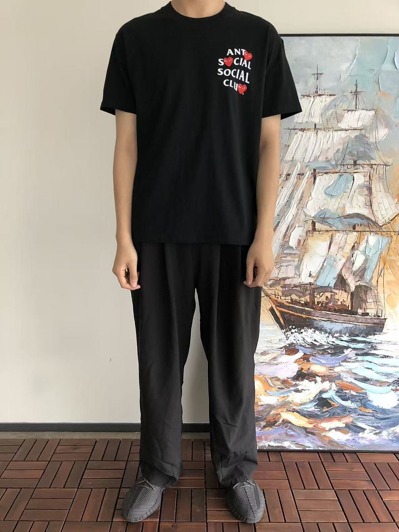 On Running ~85 ANTI SOCIAL CLUB & CDG T-SHIRT 55041572 (Im 185CM 70KG Iwear Size M In The Photo) - Image 3