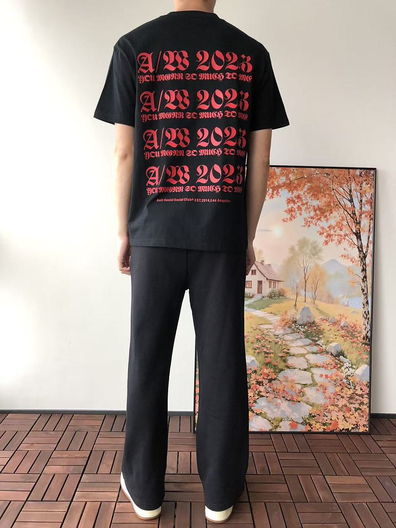 On Running ~ 85 ANTI SOCIAL CLUB T-SHIRT 55041707 (Im 180CM 68KG Iwear Size M In The Photo) - Image 4