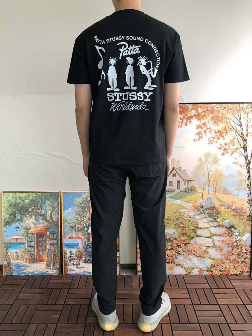 On Running ~79 ST🔥S🔥Y & PATTA T-SHIRT 55032333 (Im 185CM 80KG Iwear Size L In The Photo) - Image 5
