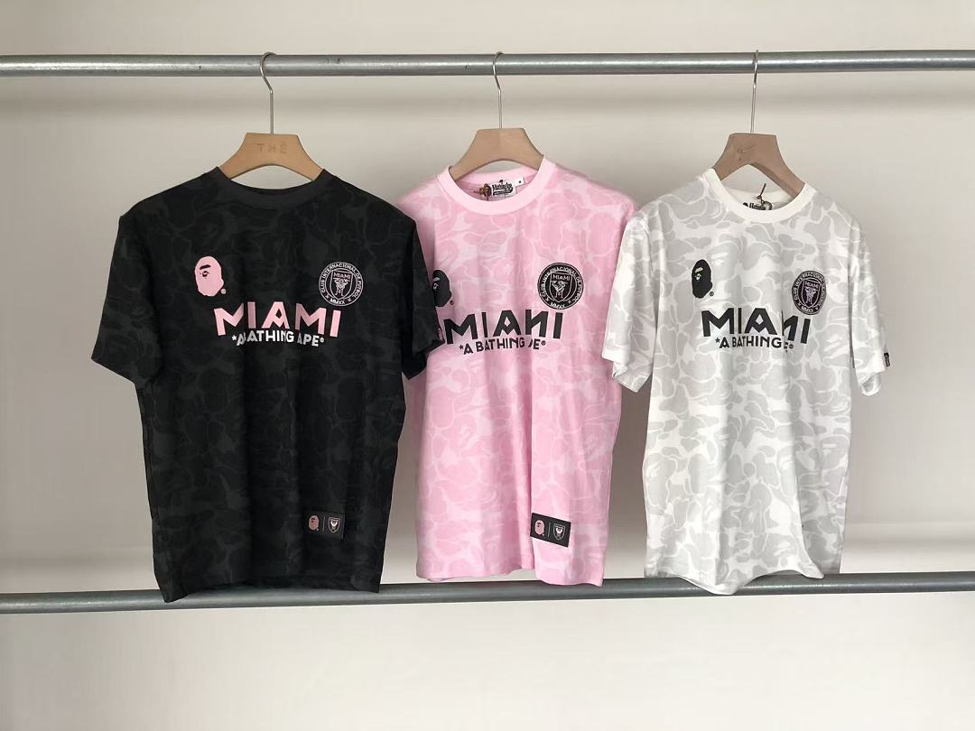 Other ~99 BAPE & INTER MIAMI T-SHIRT 55040716 (Im 185CM 80KG Iwear Size M In The Photo) - Image 34