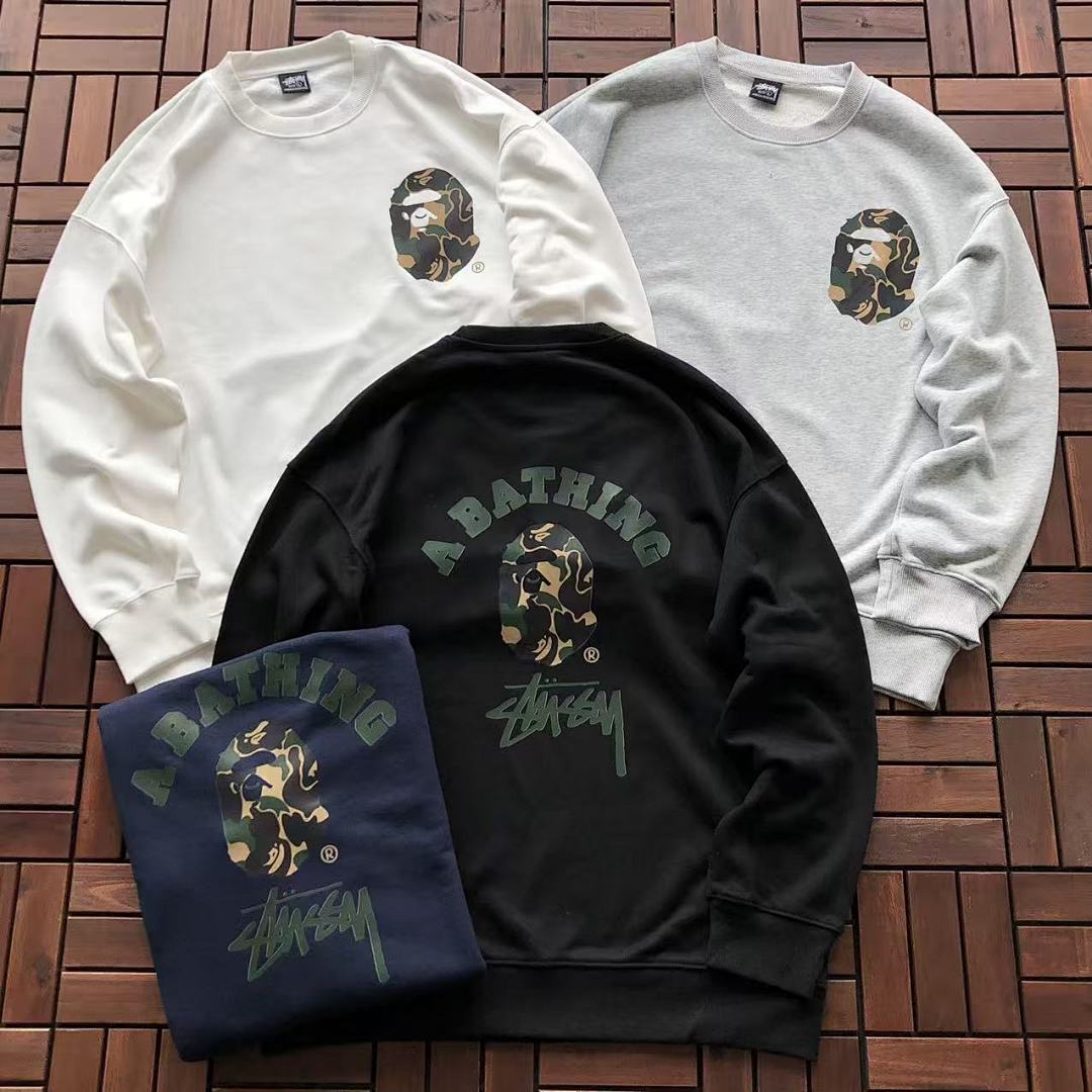 Bape ~119 ST🔥S🔥Y & BAPE SWEATER 11103144 (Im 176CM 58KG Iwear Size L In The Photo), photo 1