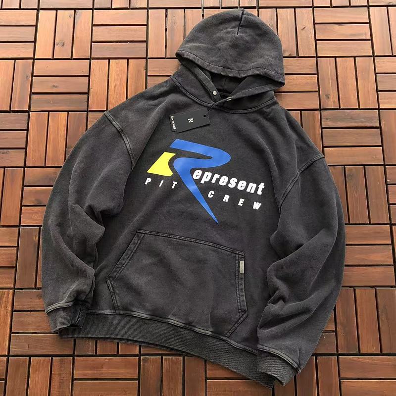 ~185 Represent HOODIE 66041920 (Im 176CM 58KG Iwear Size M In The Photo), photo 1