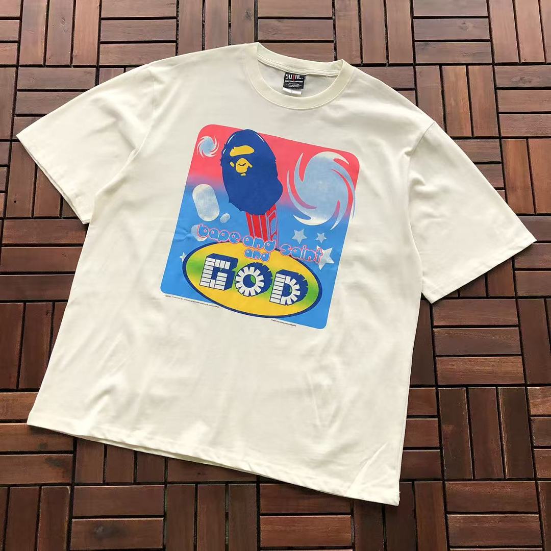 Bape ~85 SAINT MICHAEL & BAPE T-SHIRT, photo 1