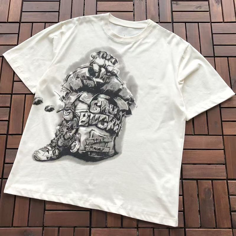~86 TRAVIS SCOTT T-SHIRT 77051264 (Im 185CM 80KG Iwear Size M In The Photo), photo 1