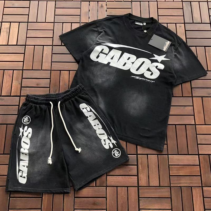 TOP ~109 PANTS ~125 HELLSTAR T-SHIRT SHORTS 55071571 (Im 185CM 80KG Iwear Size S In The Photo), photo 1