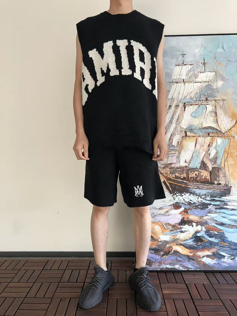 AMIRI ~179 AMIRI VEST SHORTS SWEATER 33121731 (Im 180CM 68KG Iwear Size XL In The Photo) - Image 4