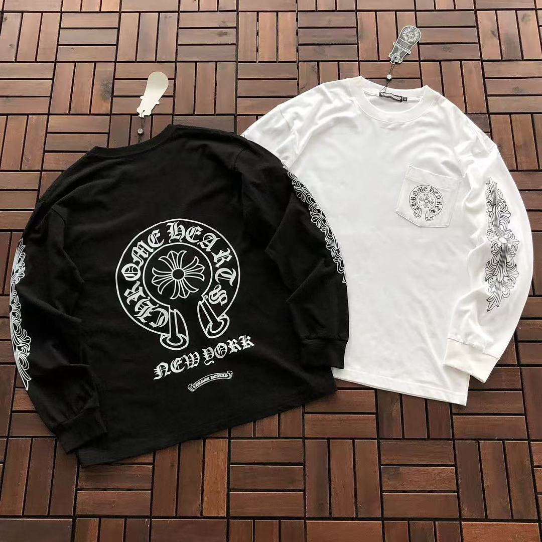 Other ~109 CH🔥OM🔥 HE🔥RTS LONG-SLEEVE 77071417 (Im 185CM 70KG Iwear Size M In The Photo)