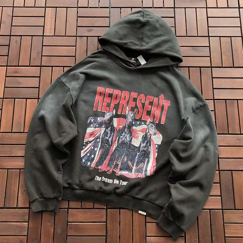~ 229 Represent HOODIE 55090709 (Im 185CM 80KG Iwear Size S In The Photo), photo 1