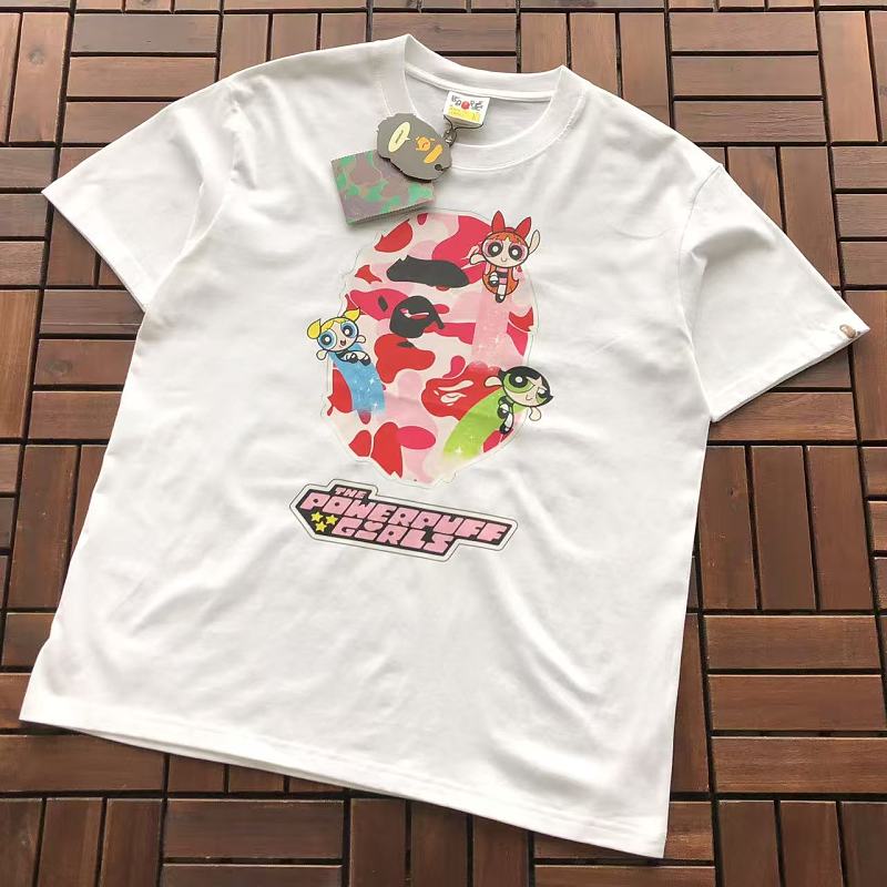 Bape ~79 BAPE & THE POWERPUFF GIRLS T-SHIRT 77072159 (Im 185CM 70KG Iwear Size L In Photo), photo 1