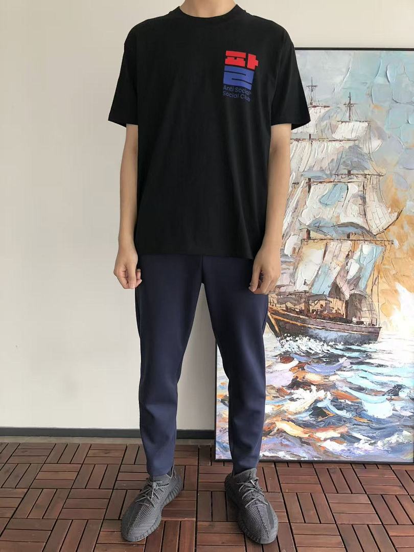 On Running ~ 85 ANTI SOCIAL CLUB T-SHIRT 55041240 (Im 185CM 70KG Iwear Size L In The Photo) - Image 3