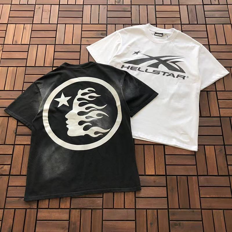 Other ~Black 109 White HELLSTAR T-SHIRT 11110526 (Im 185CM 70KG Iwear Size S In The Photo), photo 1