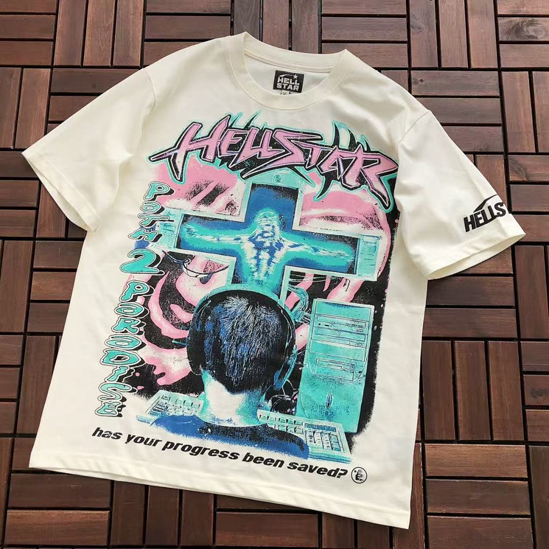 ~79 HELLSTAR T-SHIRT 77011647 (Im 176CM 58KG Iwear Size M In The Photo), photo 1