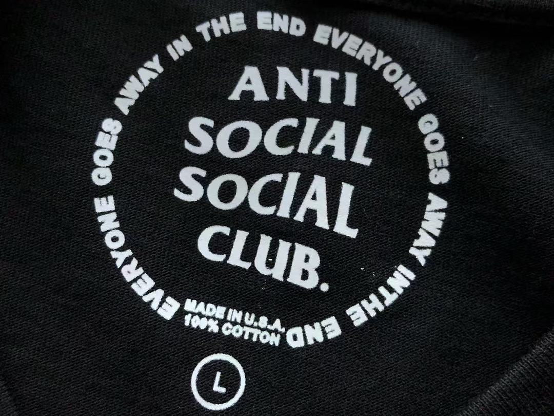 On Running ~85 ANTI SOCIAL CLUB T-SHIRT 55041607 (Im 185CM 70KG Iwear Size L In The Photo) - Image 24