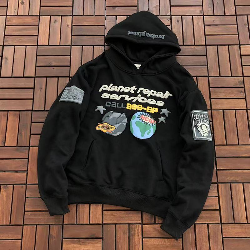 ~129 BROKEN PLANET HOODIE FLEECE 77010636 (Im 176CM 58KG Iwear Size S In The Photo), photo 1