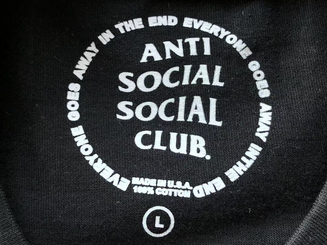 On Running ~85 ANTI SOCIAL CLUB T-SHIRT 11092923 (Im 180CM 68KG Iwear Size L In The Photo) - Image 24
