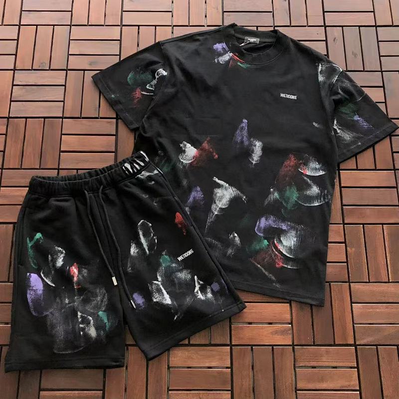 TOP ~ 129PANTS ~129 WE11DONE T-SHIRT SHORTS 55040943 (Im 185CM 70KG Iwear Size S In The Photo), photo 1