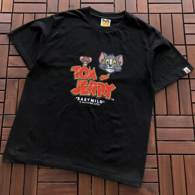 Bape ~75 BAPE & TOM AND JERRY T-SHIRT 66072262 (Im 185CM 70KG Iwear Size M In The Photo), photo 1