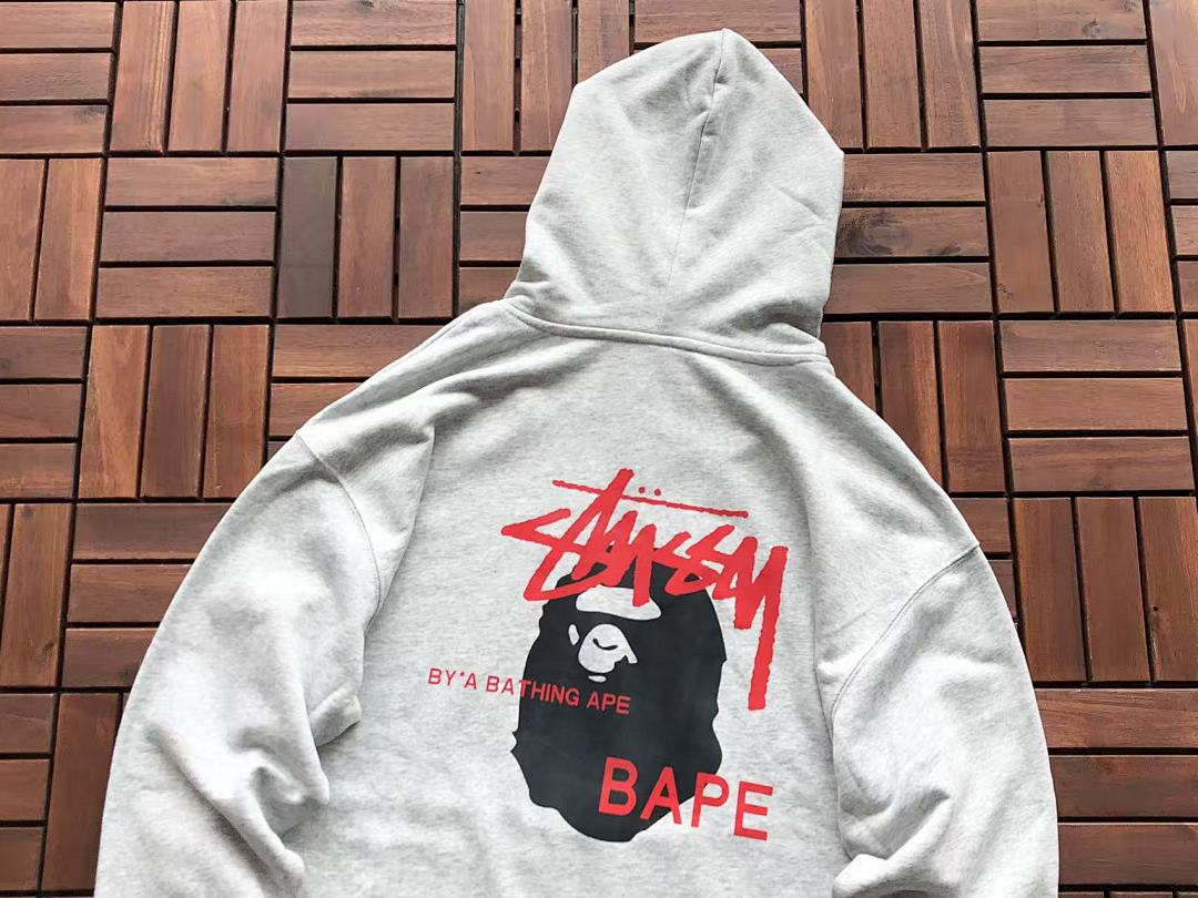 Other ~135 ST🔥S🔥Y&BAPE HOODIE 11103135 (Im 176CM 58KG Iwear Size L In The Photo) - Image 14
