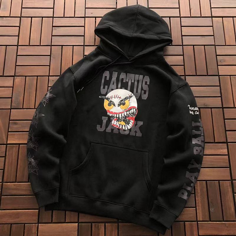 ~129 TRAVIS SCOTT HOODIE FLEECE 33122950 (Im 180CM 68KG Iwear Size M In The Photo), photo 1