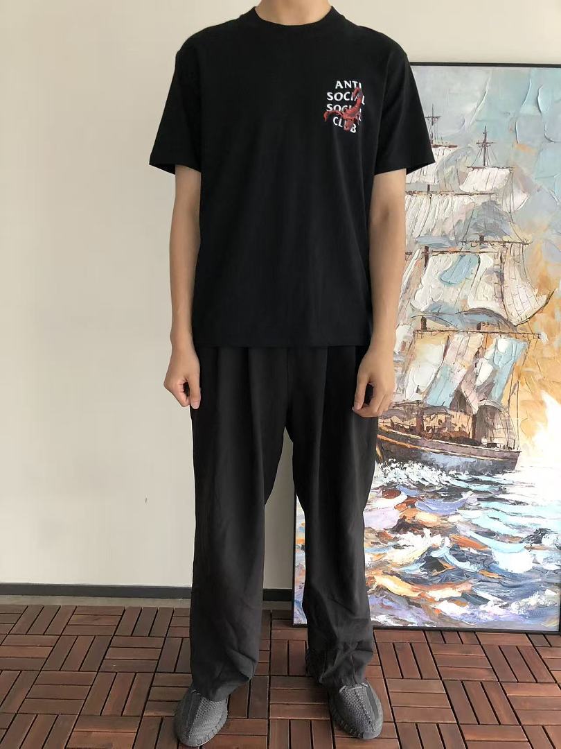 On Running ~85 ANTI SOCIAL CLUB T-SHIRT 55041604 (Im 185CM 70KG Iwear Size M In The Photo) - Image 3