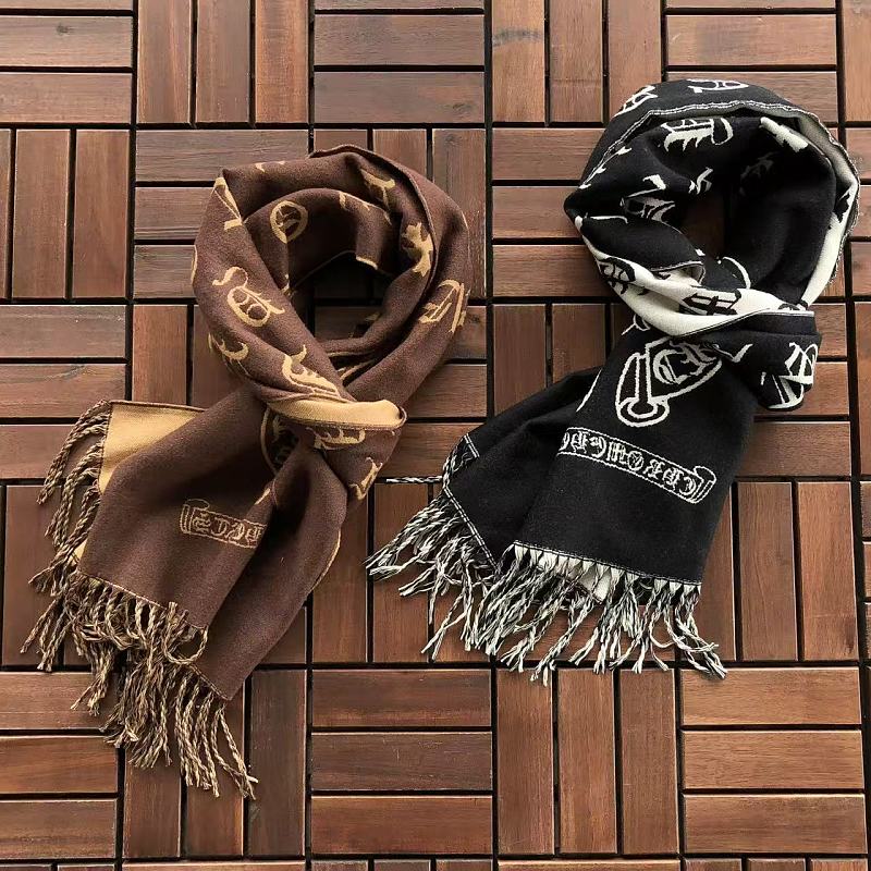 Chanel Chanel ~69 CH🔥OM🔥 HE🔥RTS SCARF 55082450 (Long 44CM* Wide 182CM), photo 1