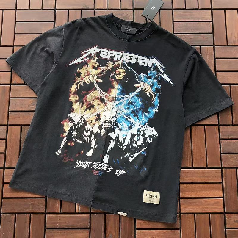 Other ~129 REPRESENT T-SHIRT 55060724 (Im 185CM 80KG Iwear Size S In The Photo), photo 1