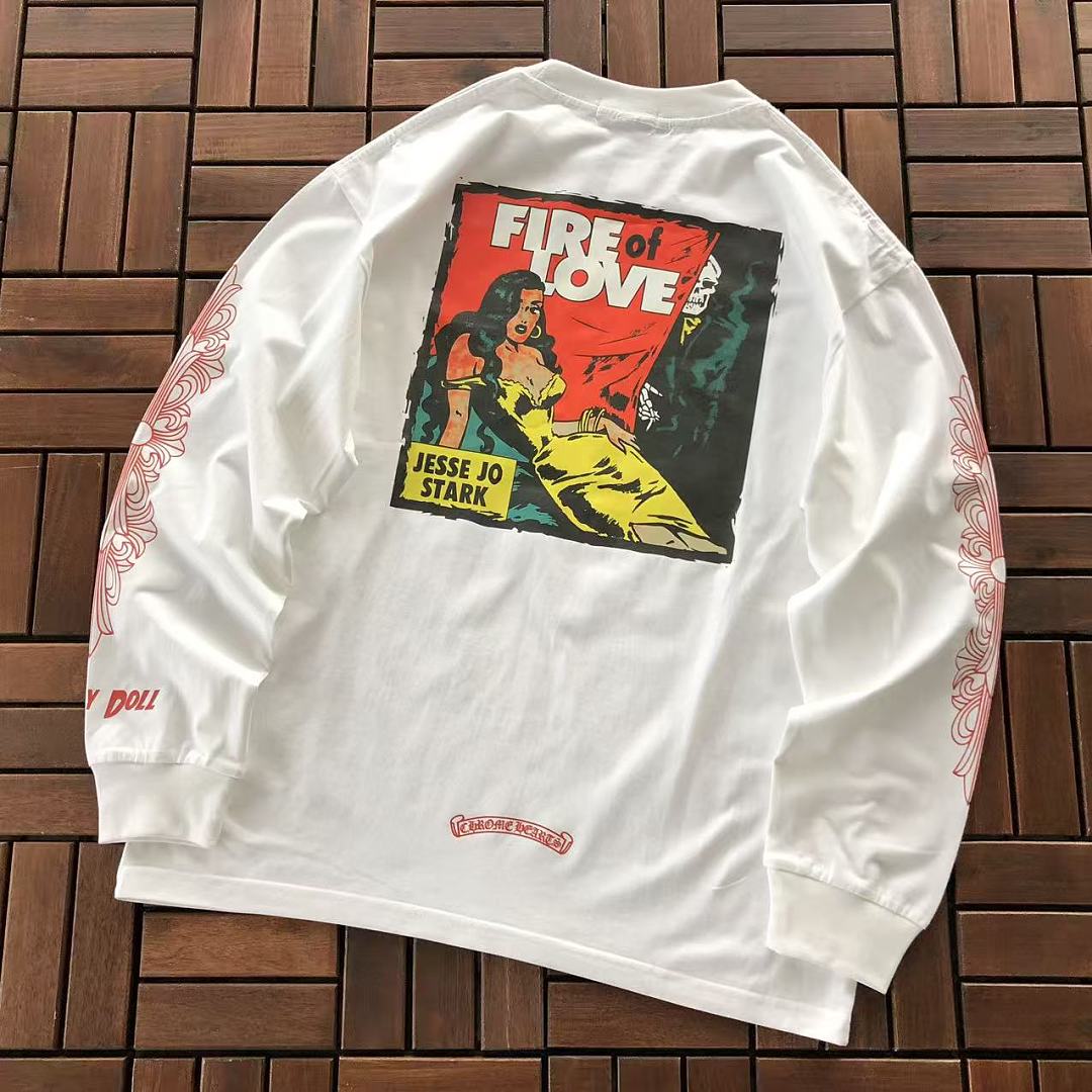 Chanel ~109 CH🔥OM🔥 HE🔥RTS LONG-SLEEVE 77081323 (Im 185CM 70KG Iwear Size M In The Photo), photo 1