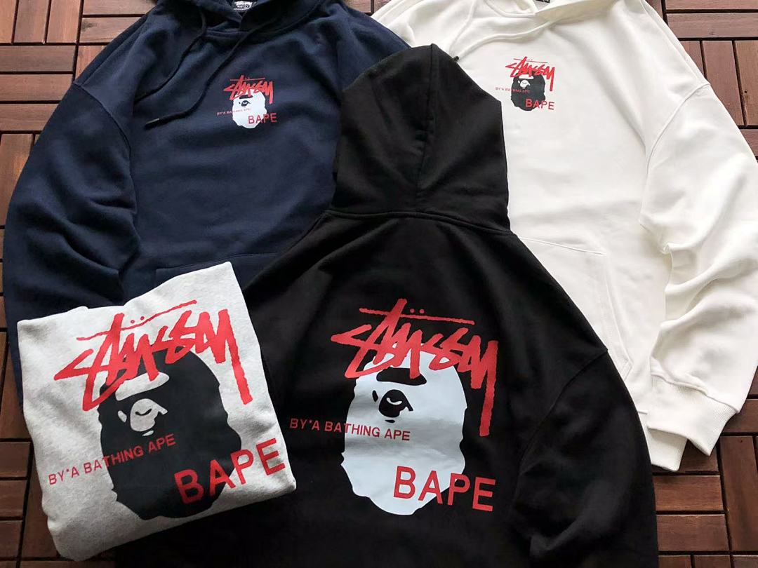 Other ~135 ST🔥S🔥Y&BAPE HOODIE 11103135 (Im 176CM 58KG Iwear Size L In The Photo) - Image 6