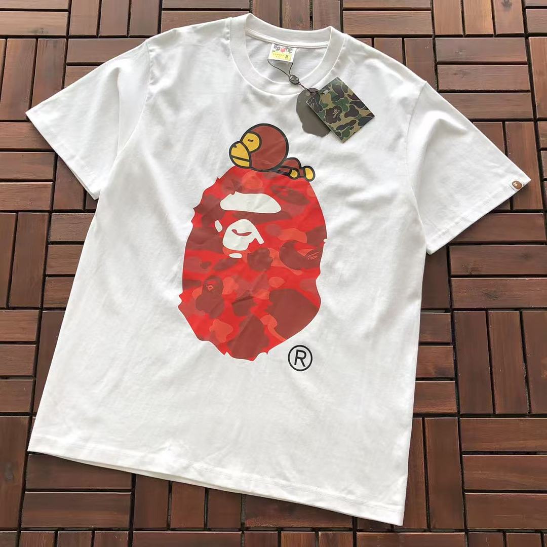 Bape ~75 BAPE T-SHIRT 66071409 (Im 185CM 70KG Iwear Size M In The Photo), photo 1