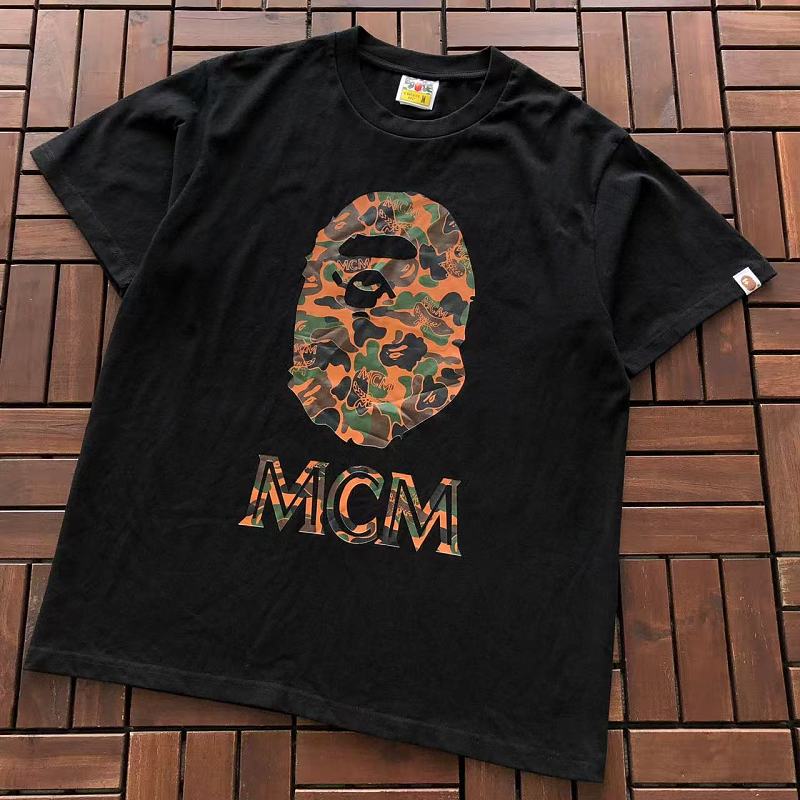 Bape ~75 BAPE & MCM T-SHIRT 66072225 (Im 185CM 70KG Iwear Size M In The Photo), photo 1