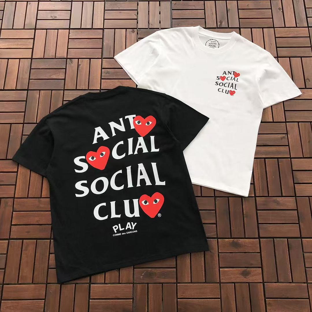 On Running ~85 ANTI SOCIAL CLUB & CDG T-SHIRT 55041572 (Im 185CM 70KG Iwear Size M In The Photo)