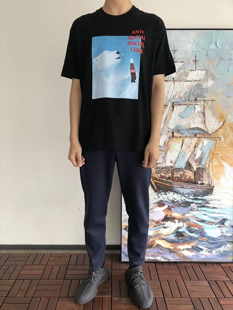 On Running ~85 ANTI SOCIAL CLUB & COCACOLA T-SHIRT 55041213 (Im 185CM 70KG Iwear Size L In The Photo) - Image 3