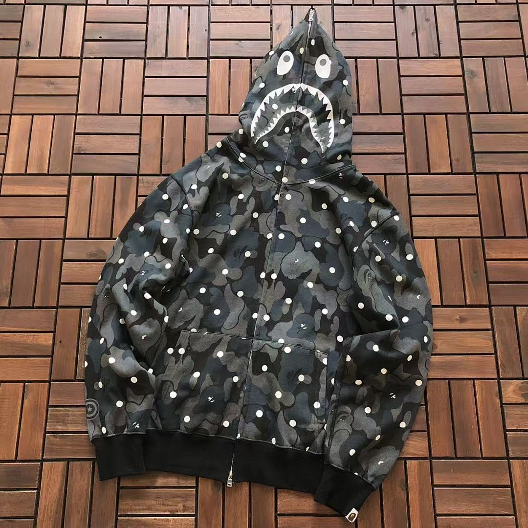 Bape ~275 BAPE HOODIE FLEECE 55012635 (Im 176CM 58KG Iwear Size L In The Photo), photo 1