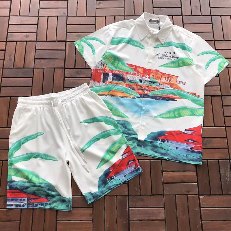 AMIRI TOP~ 99 PANTS ~99 AMIRI T-SHIRT SHIRT SHORTS 77061639 (Im 185CM 70KG Iwear Size L In The Photo)