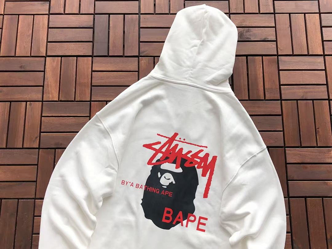Other ~135 ST🔥S🔥Y&BAPE HOODIE 11103135 (Im 176CM 58KG Iwear Size L In The Photo) - Image 16