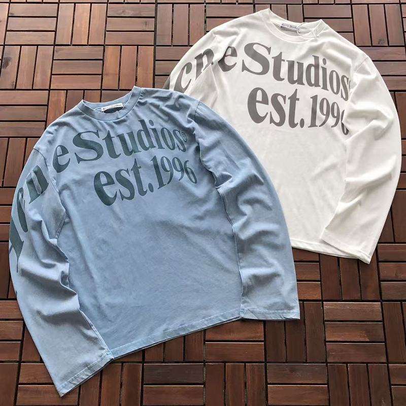 WHITE~119 BLUE ~125 ACNE STUDIOS LONG-SLEEVE 77050898 (Im185CM 70KG Iwear Size M In The Photo), photo 1