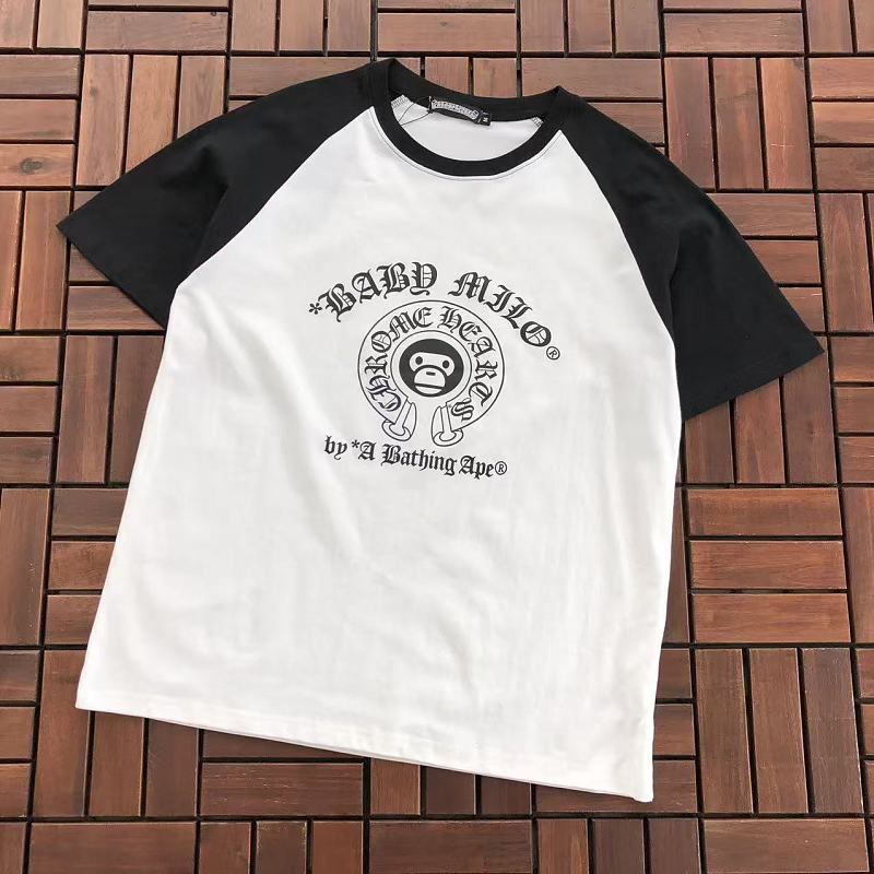 Bape ~85 CH🔥OM🔥 HE🔥RTS & BAPE T-SHIRT 77071411 (Im 185CM 70KG Iwear Size M In The Photo), photo 1