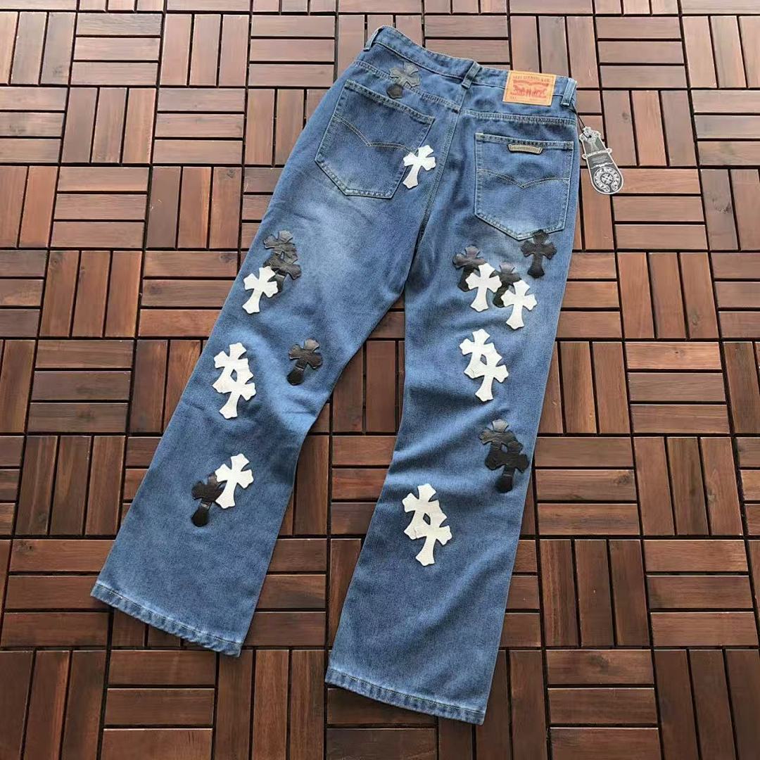 Chanel Chanel ~139 CH🔥OM🔥 HE🔥RTS JEANS 77040307 (Im 176CM 58KG Iwear Size L In The Photo), photo 1