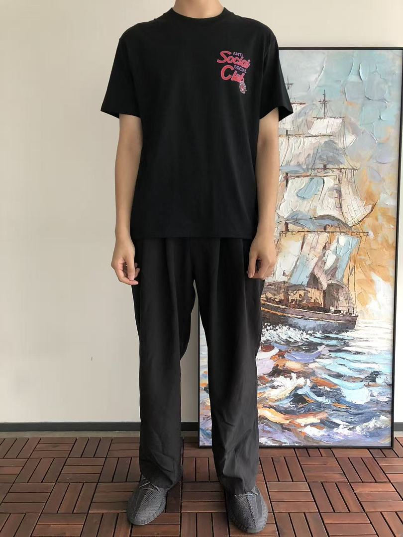 On Running ~ 85 ANTI SOCIAL CLUB T-SHIRT 55041588 (Im 185CM 70KG Iwear Size M In The Photo) - Image 3