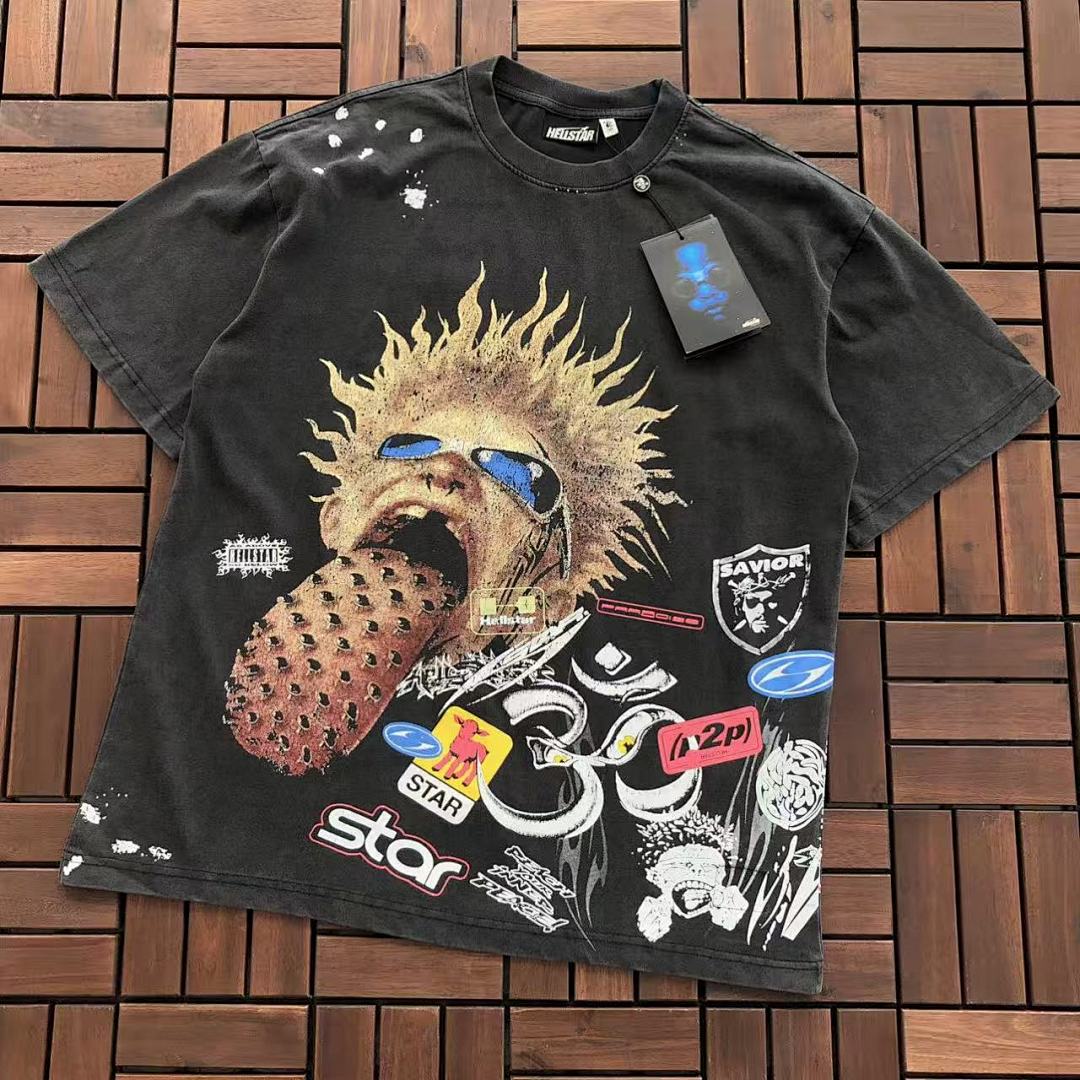 ~89 HELLSTAR T-SHIRT 77031759 (Im 185CM 80KG Iwear Size M In The Photo), photo 1