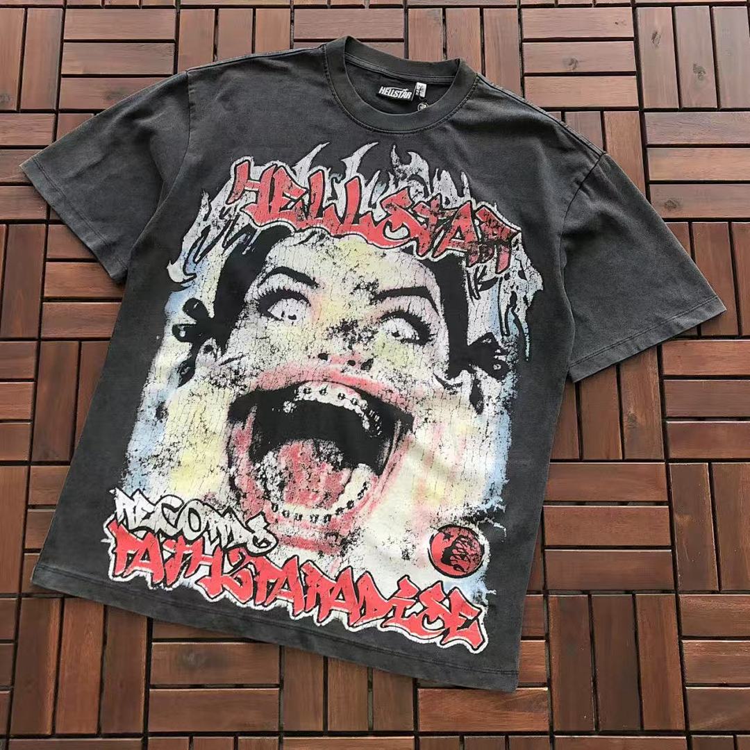 ~89 HELLSTAR T-SHIRT 77040677 (Im 176CM 58KG Iwear Size M In The Photo), photo 1