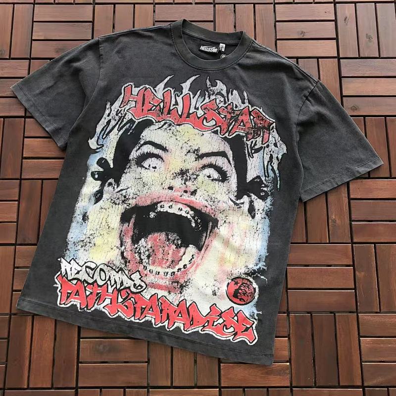 ~89 HELLSTAR T-SHIRT 77040677 (Im 176CM 58KG Iwear Size M In The Photo), photo 1