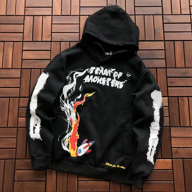 ~169 HELLSTAR HOODIE FLEECE 22110312 (Im 176CM 58KG Iwear Size M In The Photo), photo 1
