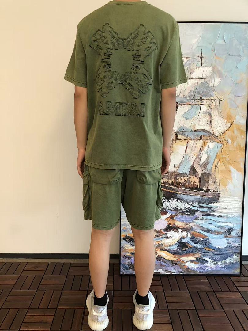 AMIRI TOP ~ 159 PANTS 169 AMIRI T-SHIRT SHORTS 55032615 (Im 176CM 58KG Iwear Size M In The Photo) - Image 6